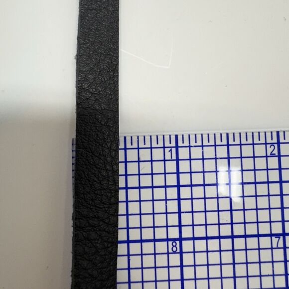 Leather Handmade Keychain Medium Length 17 inch Black NWT - Picture 7 of 11